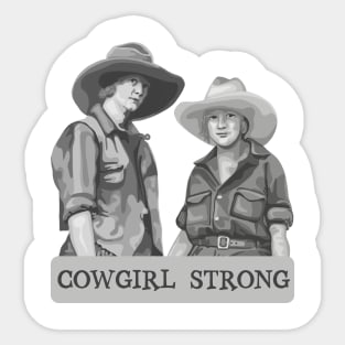 Cowgirl Strong Sticker